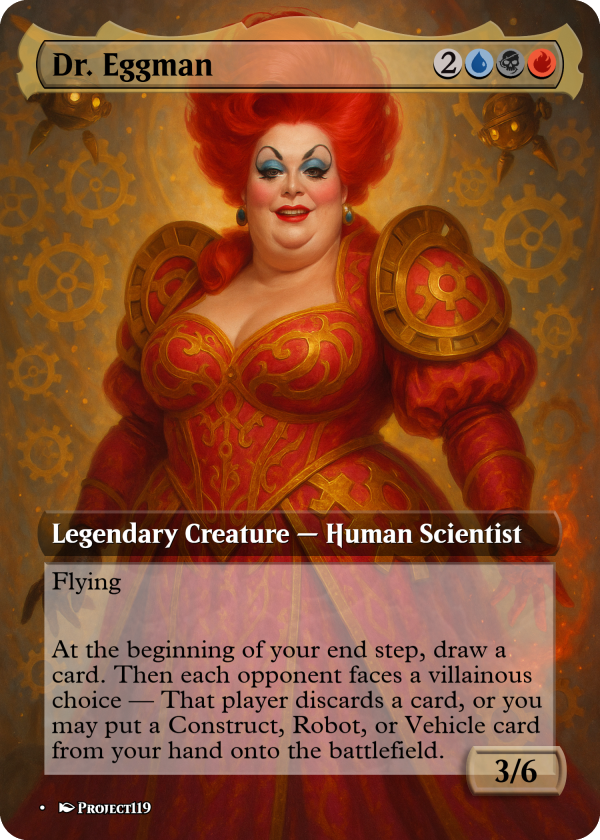 Dr. Eggman Proxy Card – The Grand Dame of Mechanical Mayhem