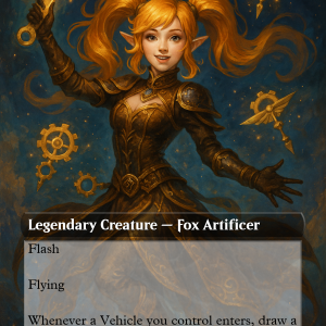 Miles “Tails” Prower Proxy Card – Glam Techno-Artificer of the Skies