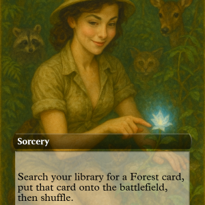 Nature’s Lore – Vintage Forest Explorer Land Ramp Card