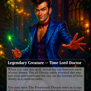 The Fourteenth Doctor Glam Rock Proxy Card – Commander-Ready Custom Art