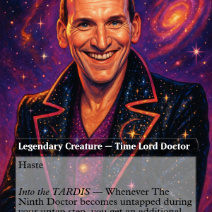 The Ninth Doctor Glam Rock Proxy Card – Commander-Ready Magic Art