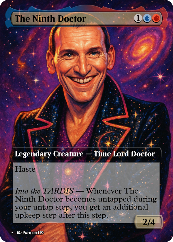 The Ninth Doctor Glam Rock Proxy Card – Commander-Ready Magic Art