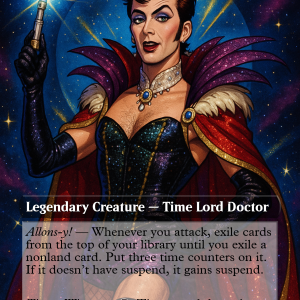 The Tenth Doctor Glam Rock Proxy Card – MTG Commander-Playable Custom Art