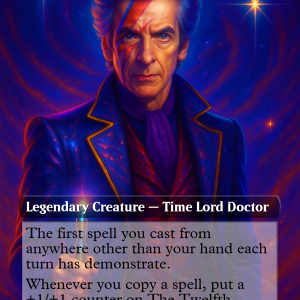 The Twelfth Doctor Glam Rock Proxy Card – Commander-Ready Magic Art