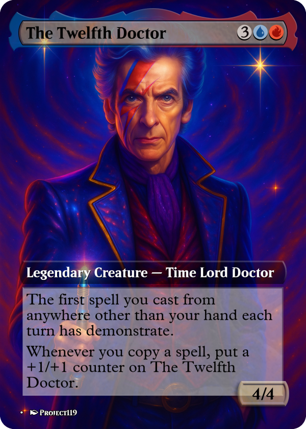 The Twelfth Doctor Glam Rock Proxy Card – Commander-Ready Magic Art