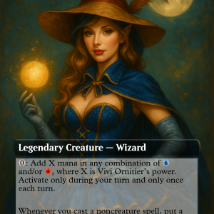Vivi Ornitier Fantasy Burlesque Proxy Card – Final Fantasy Magic MTG Crossover