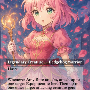 Amy Rose – Shoujo Fantasy MTG Commander Card