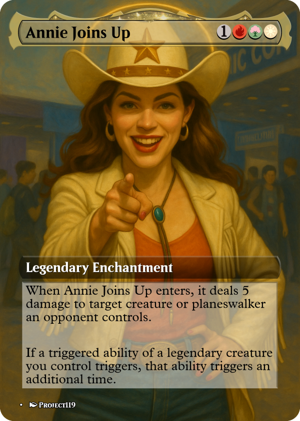 Annie Joins Up – Legendary Cowboy Commander Booster (Fantasy Pantheon Style)
