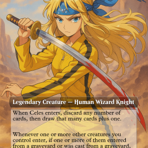 Celes, Rune Knight – MTG Proxy Inspired by Kill Bill & Anime Legends
