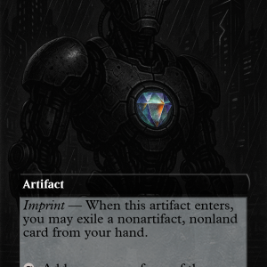 Chrome Mox – Noir Cyberpunk Robot Edition (Mana Core Glows)