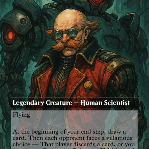 Dr. Eggman – Cyberpunk Villain Commander MTG Custom Card