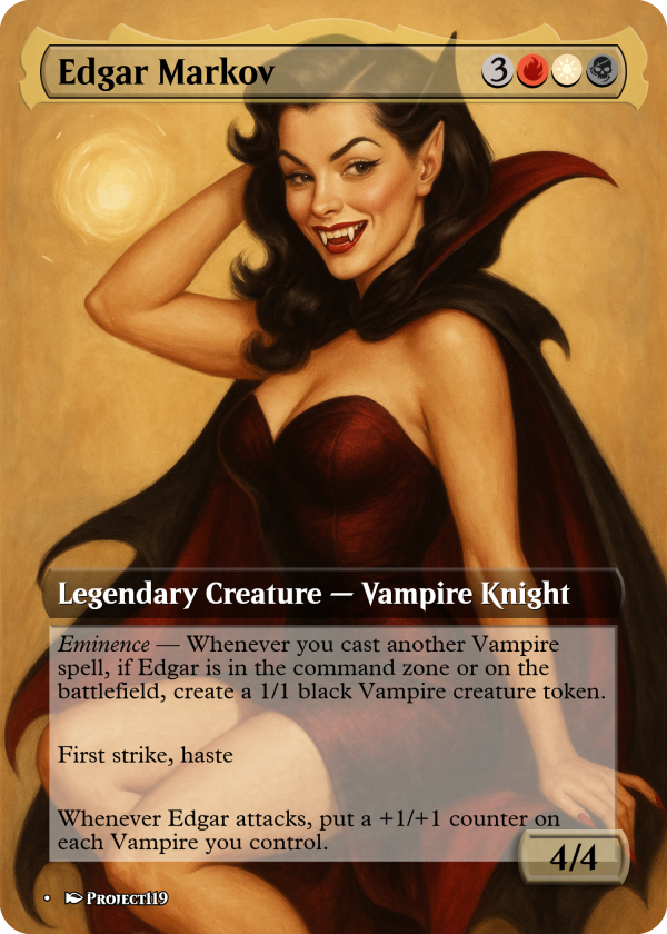 Edgar Markov – Vampire Pin-Up Commander