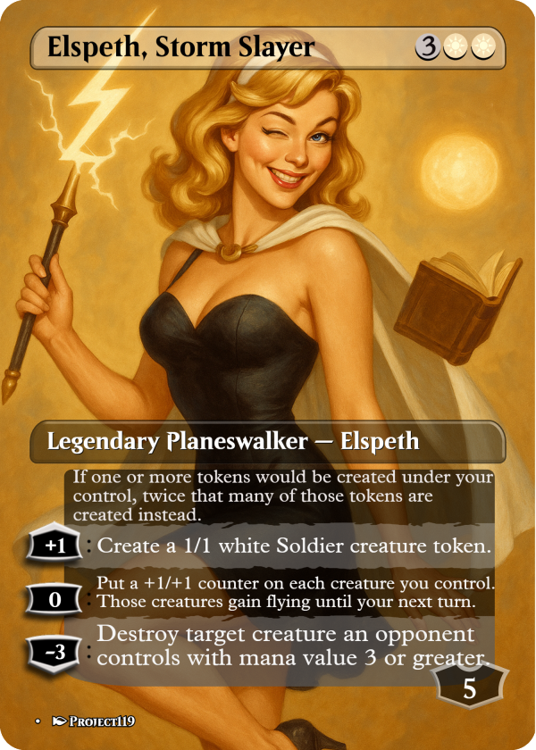 Elspeth, Storm Slayer – Cheesecake Heroine Planeswalker