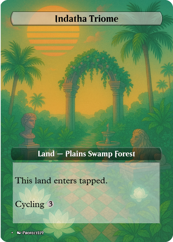 Abzan Vaporwave Land Bundle – 18-Card MTG Mana Set in Pastel Retro Aesthetic