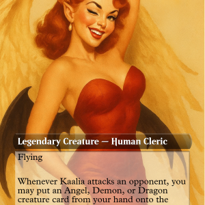 Kaalia of the Vast – Angelic-Demonic Pin-Up Commander Card
