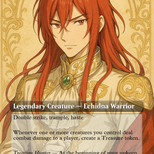 Knuckles the Echidna – Noble Treasure Hunter | Shoujo Fantasy MTG Commander