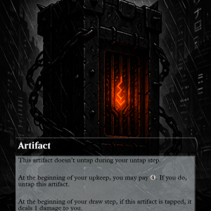Mana Vault – Cyberpunk Containment Edition (Infernal Glow)