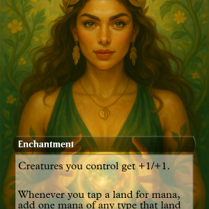 Mirari’s Wake – Goddess of Abundance MTG Card (Fantasy Pantheon Style)