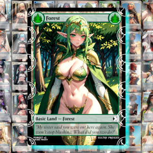 MTG Basic Forest Proxy