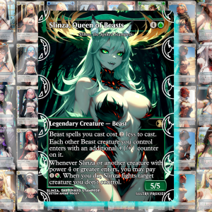 MTG Slinza, the Spiked Stampede Proxy