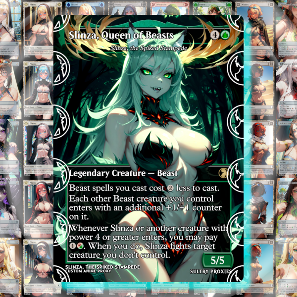 MTG Slinza, the Spiked Stampede Proxy