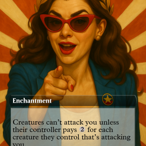 Propaganda – Patriotic Pin-Up MTG Card (Fantasy Pantheon Style)