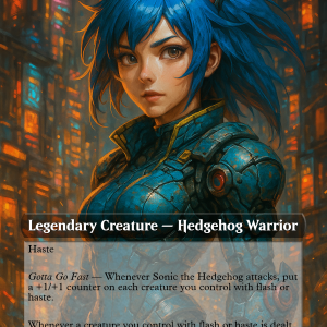 Sonic the Hedgehog – Gotta Go Cyber | MTG Commander Card