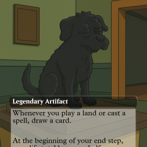 The Endstone – Legendary Artifact MTG Alter Featuring Futurama’s Saddest Relic