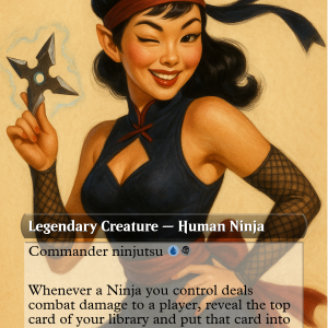 Yuriko, the Tiger’s Shadow – Vintage Pin-Up Ninja Commander
