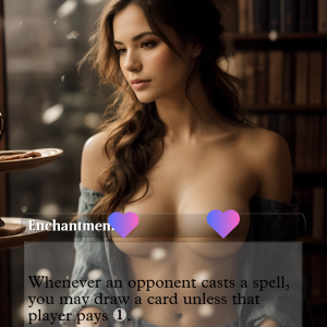 Rhystic Study - Playboy Inspired Pin up